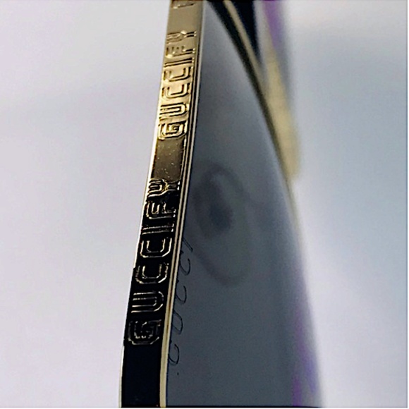 GUCCI Metal Rectangular Guccify Frame Sunglasses GG0414S Gold main image 9